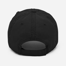 Load image into Gallery viewer, Black &amp; Bougie Distressed Hat
