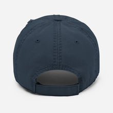 Load image into Gallery viewer, Black &amp; Bougie Distressed Hat
