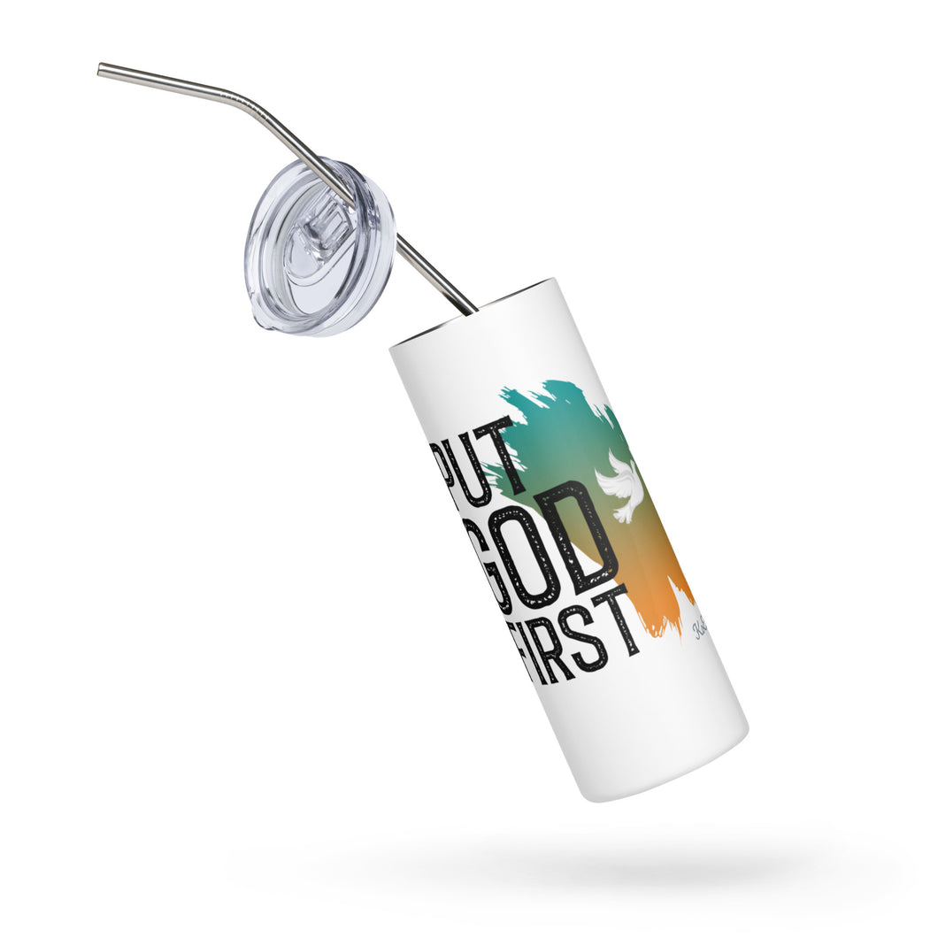 Put God First Stainless steel tumbler