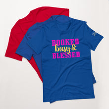 Load image into Gallery viewer, Booked Busy &amp; Blessed T-Shirt
